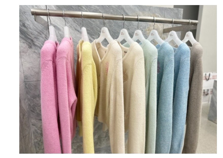【MARDI MERCREDI】 RACCOON BLENDED CARDIGAN V NECK SPADE : 3COLOR