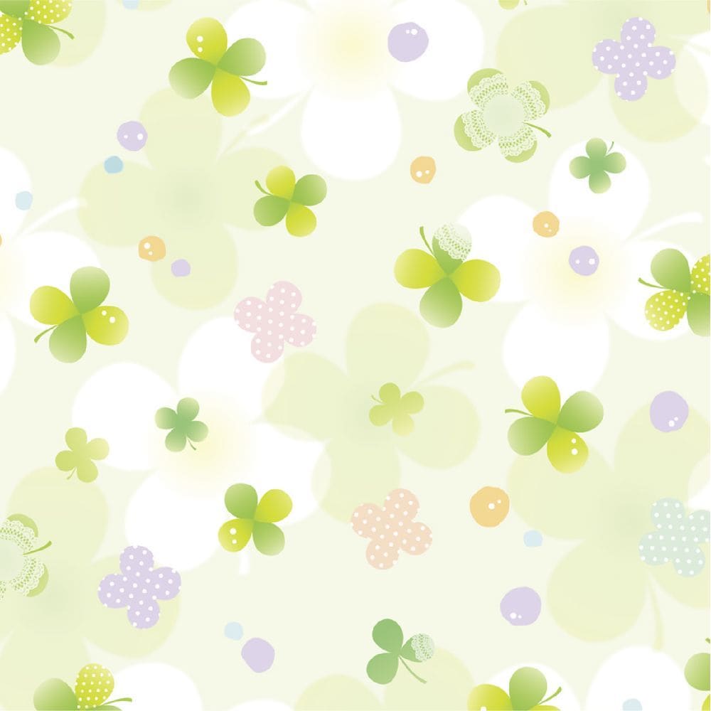 （まとめ買い）ササガワ 包装紙 花柄 ラブリーフォー 半才判 50枚入 49-1513 [x3]