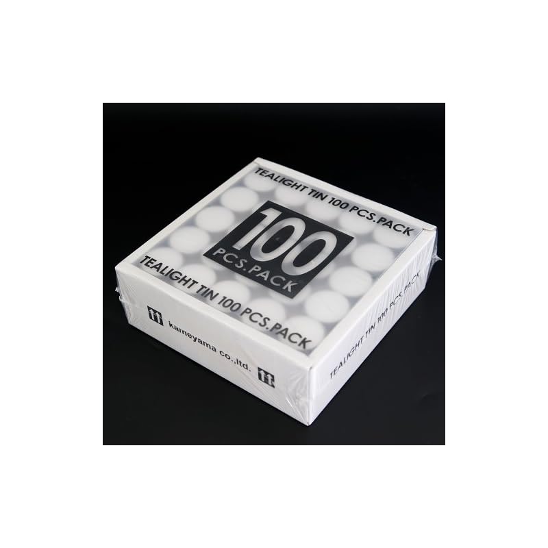 カメヤマ ティーライトティン 100個入 (ローソク キャンドル)
