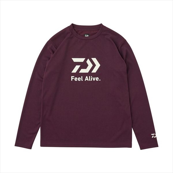 ダイワ ウェア DE-8025 クリーンオーシャンロングスリーブシャツ プラム XL