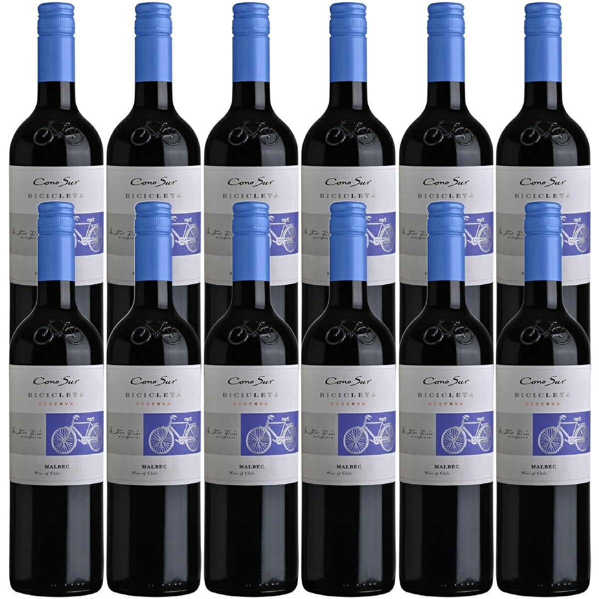 【送料無料】【ケース販売】コノスル マルベック ビシクレタ レゼルバ チリワイン 赤 フルボディ 750ml12本【北海道沖縄県東北四国九州地方は必ず送料が掛かります