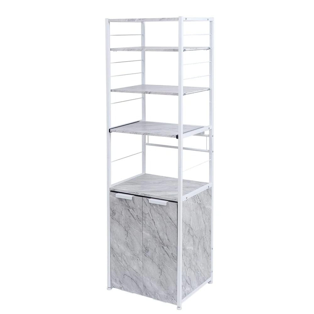 レンジ台 ゴミ箱上ラック ゴミ箱付 収納ラック キッチンラック キッチン 大理石柄 木目柄 エコー Echo 78-393 78-394