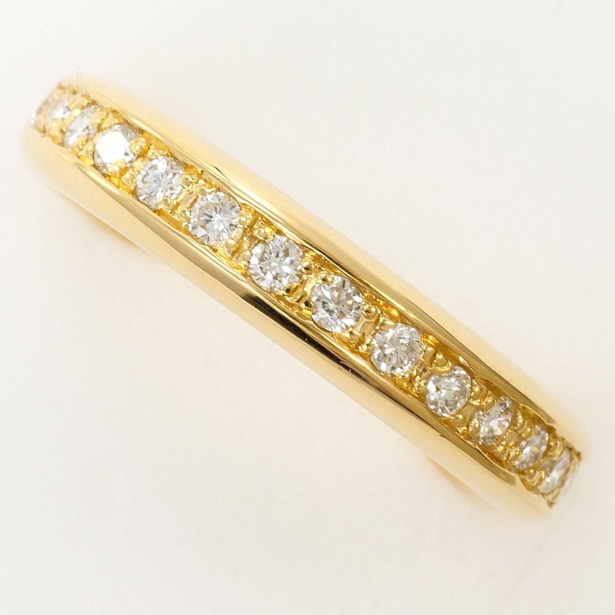 K18 18金 YG イエローゴールド リング・指輪 13.5号 ダイヤモンド 0.30 ct 鑑別書 総重量約4.2g 中古