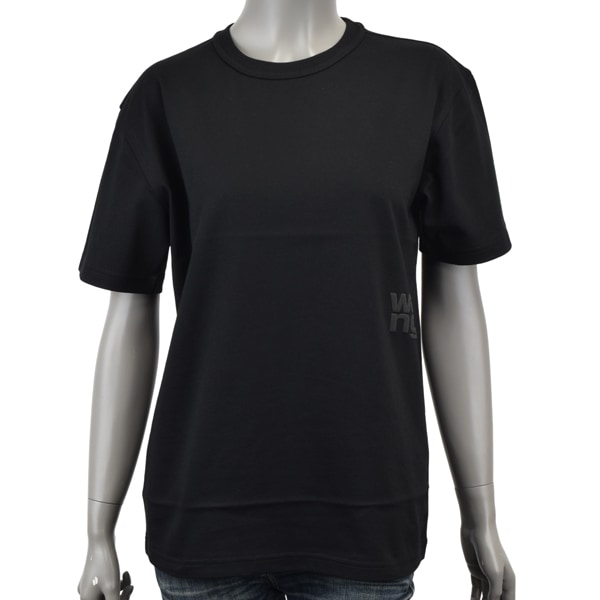 ALEXANDER WANG アレキサンダーワン ESSENTIAL JSY SS TEE/パフ ロゴ Tシャツ/4CC3241520 001