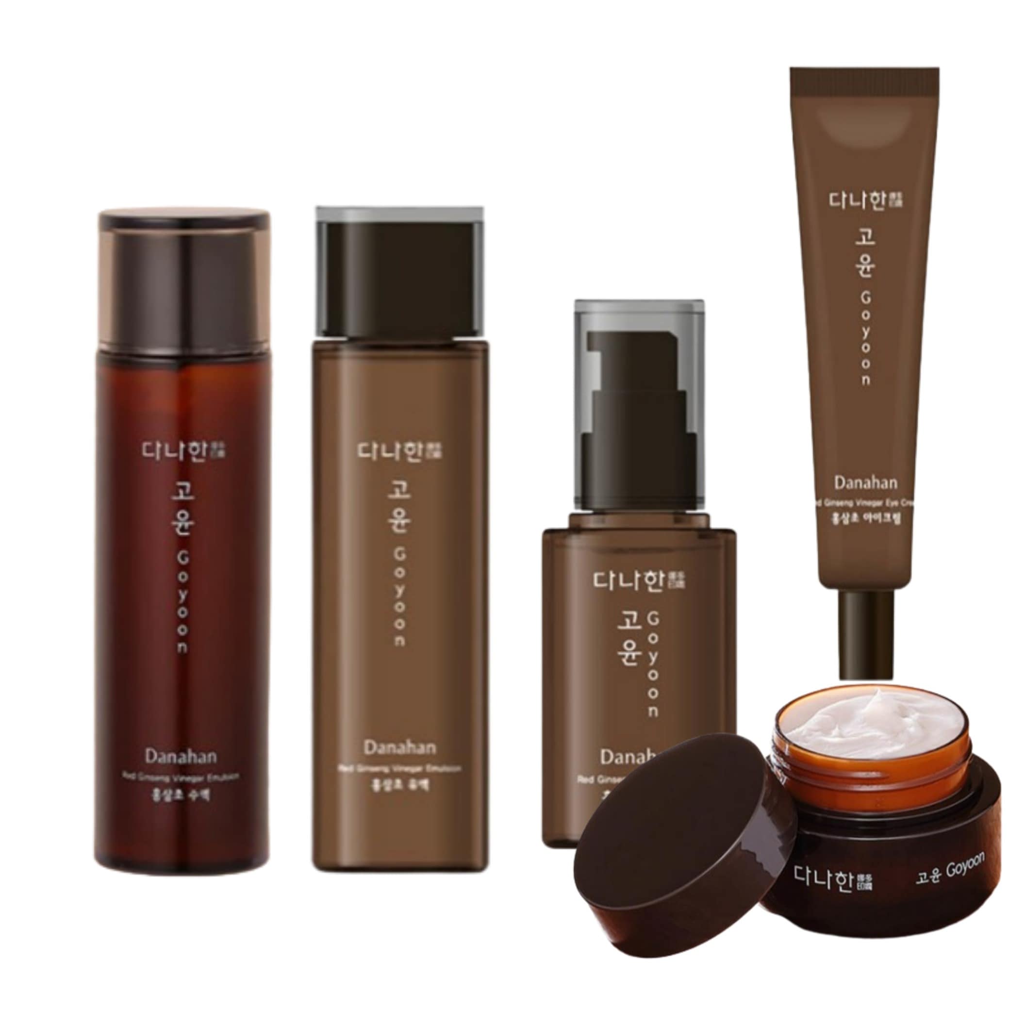 コユン 紅参草 水液150ml + 乳液150ml + エッセンス45ml + クリーム55ml + アイクリーム30ml