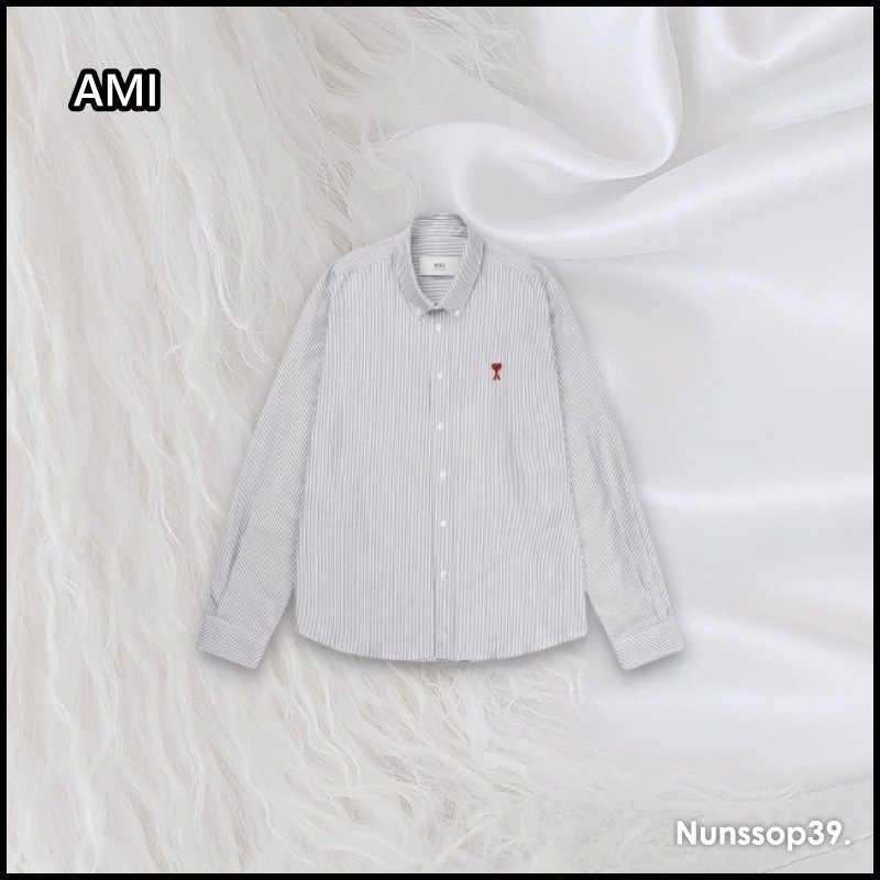 AMIPARIS ストライプシャツ 新品 ami PARIS オーバーサイズストライプ  