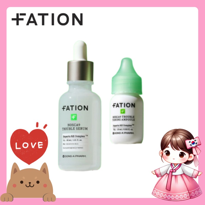 ノスカナイン トラブル鎮静&跡ケア デュアルセット(セラム＋アンプル) 敏感肌対応 赤みケア集中ケア うるおい維持 ダブルの力で肌サポート 日中も夜も使用可 肌バリアサポート 水分補給プラス