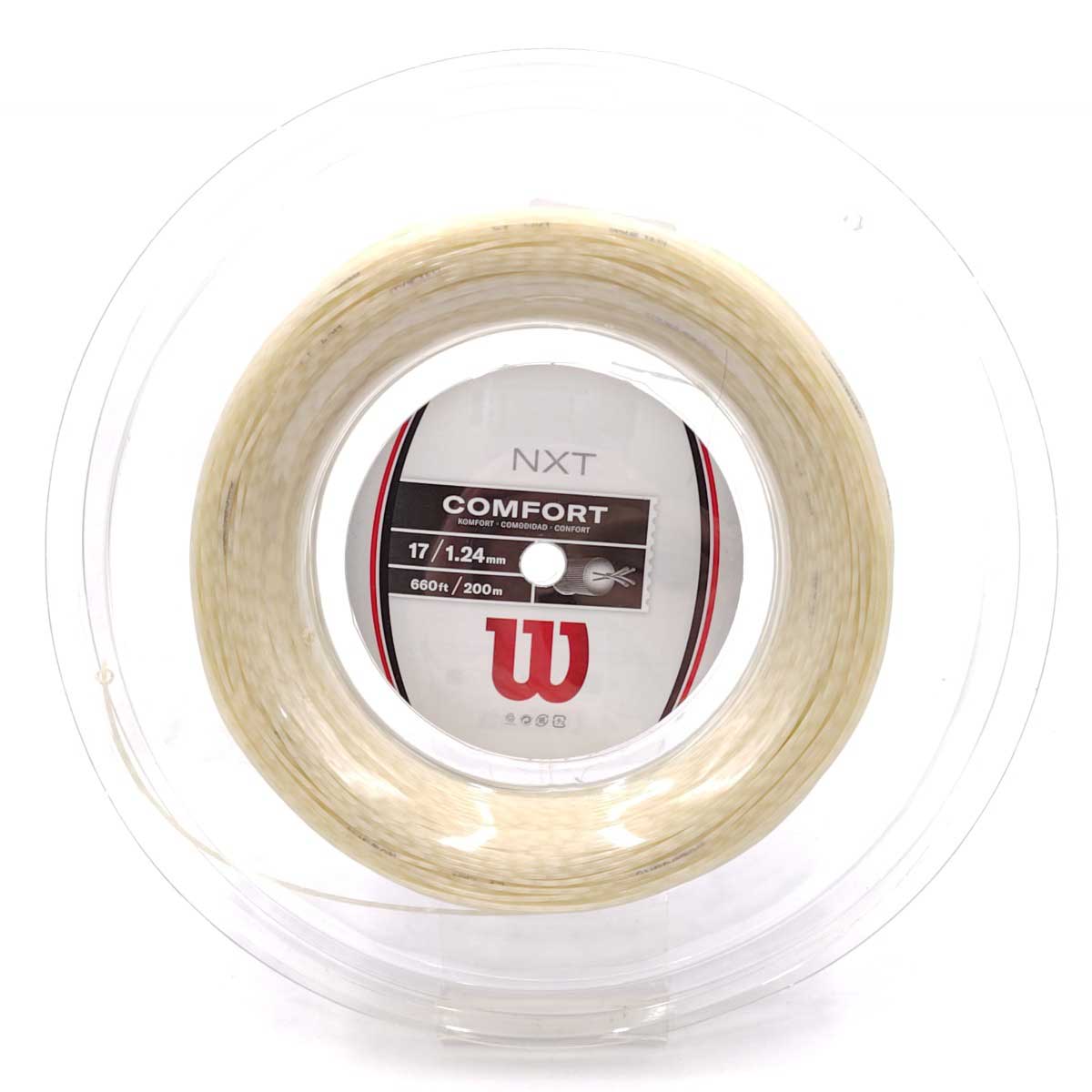 【中古・未使用品】ウイルソン NXT 17 硬式 テニス ストリング ガット 200m ロール ナチュラル WR831120117 Wilson 1.24mm