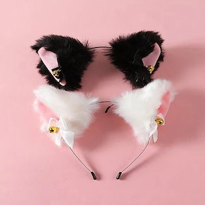 24年 ハロウィン コスプレ 新しいヘッドバンド猫キツネ耳頭飾りヘアバンド獣 仮装