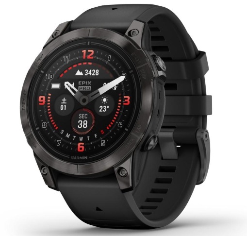 【新品】ガーミン epix Pro (Gen 2) 47mm 010-02803-52 [Ti Carbon Gray DLC/Black]