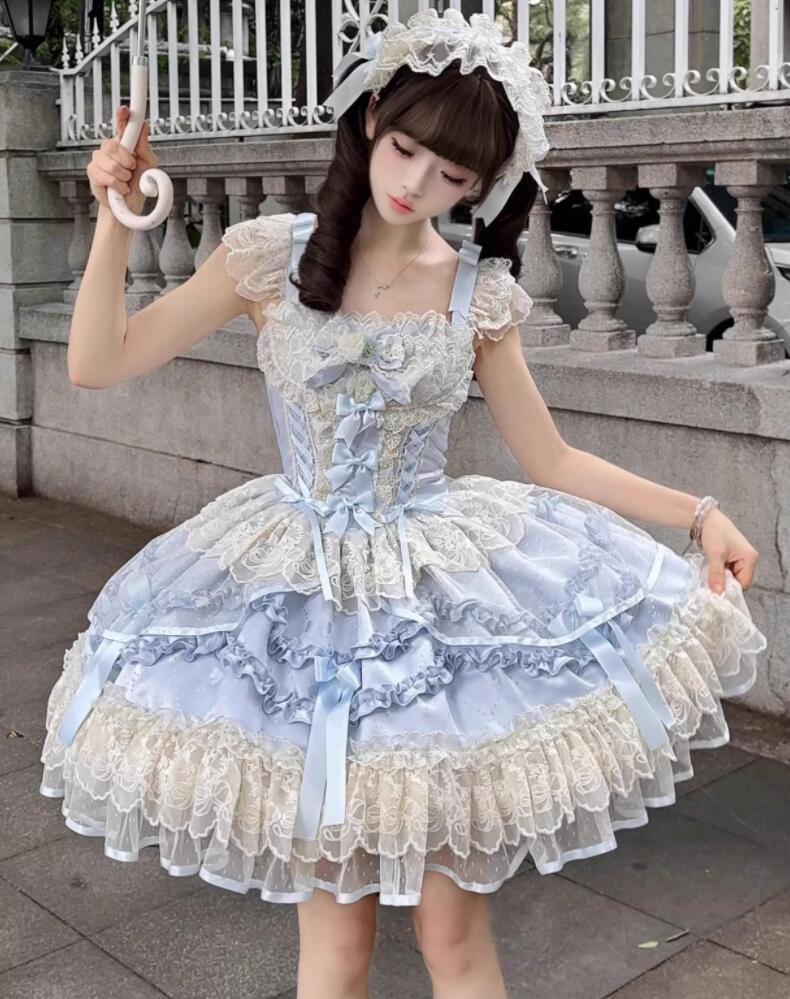 【新作登場 最安値!】136ロリータ ゴスロリ コスプレ ワンピース　メイド服 コスチューム 文化祭 学園祭 衣装 仮装 ハロウィン おすすめ 可愛い ドレス　日常　写真　舞台　花嫁　洋服　新