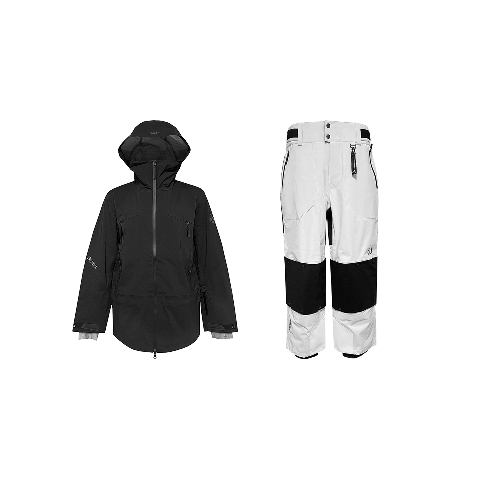 スキーウェア ジャケット パンツ set MOGUL3L H.Sel ID11727-31 ブラック / ホワイト 25-26