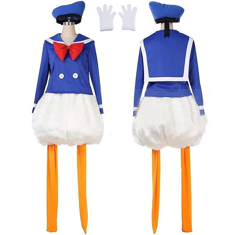 東京ディズニーランド ドナルド ダック ドナルドフォントルロイダック 風 コスプレ 衣装 コスチューム ハロウィン 仮装 変装 ステージ服 コスプレ衣装