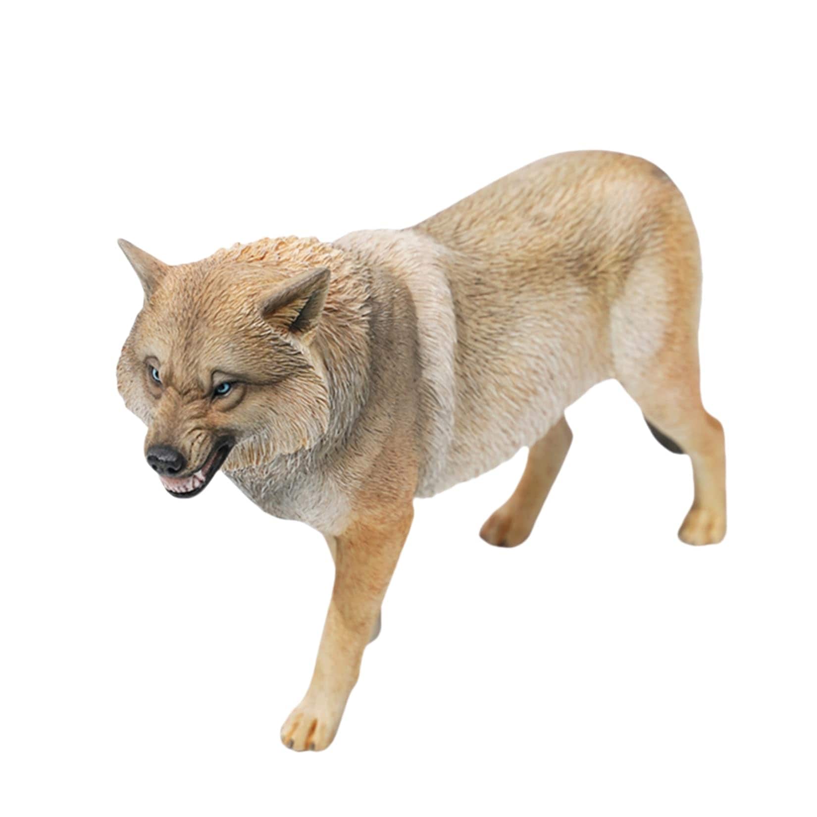 JXK 1/6 サイズ オオカミ チュウゴクオオカミ 20cm 猛獣 ウルフ 動物 フィギュア リアル プラモデル 模型 野生動物 プレミアム プレゼント 置物 情景セット コレクション