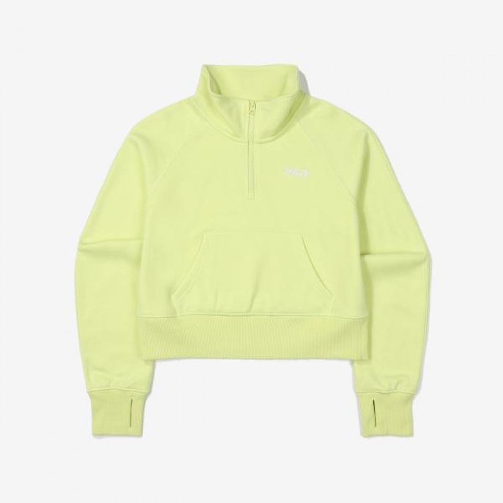 フィラ ストレッチ 裏起毛 ハーフジップ トレーナー FS2POF4251F_LEN