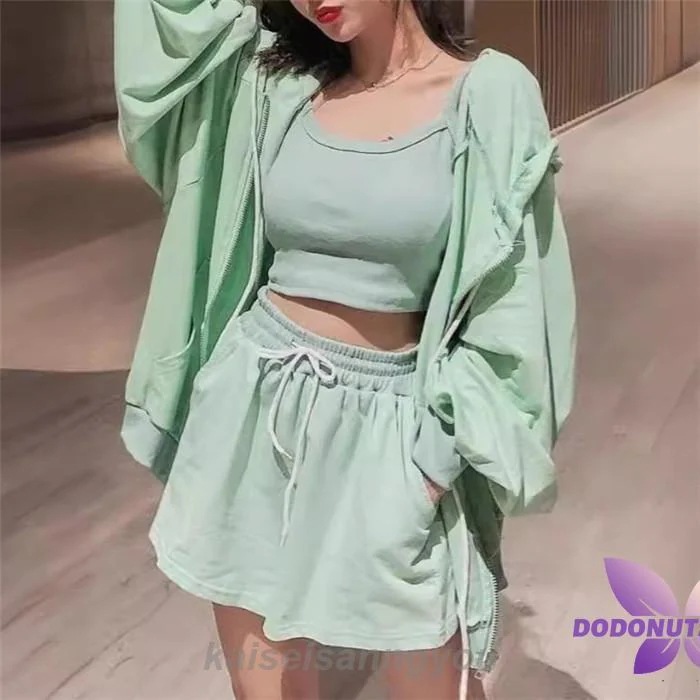 セットアップ レディース ウェア 半袖 前開き キャミソール ショートパンツ キャミ 部屋着 パジャマ 涼しい ウエストゴム モテ 可愛い 夏 黒 韓国セットアップ レデ