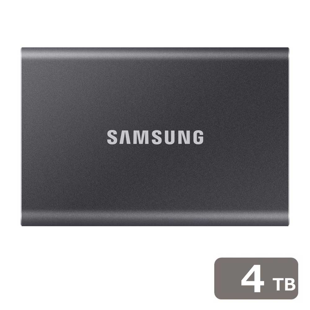 Samsung（サムスン） ポータブルSSD スタンダードモデル T7シリーズ 4TB（グレー） MUPC4T0TITA