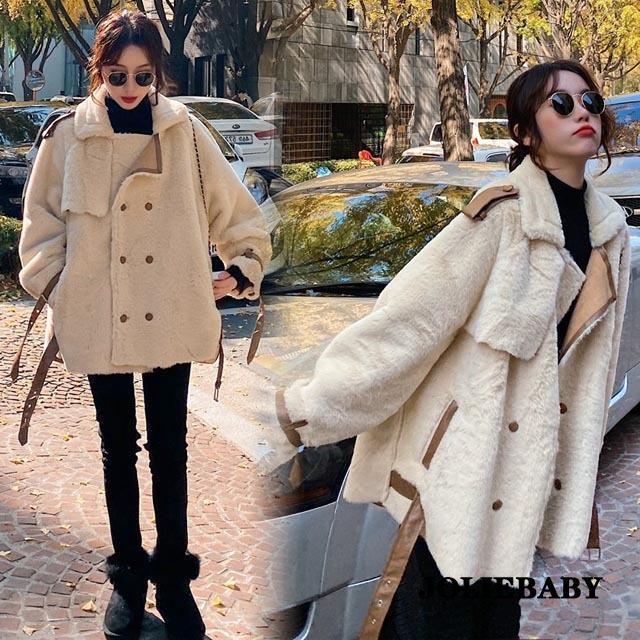 ムートンコート レディース ショート丈 ムートンジャケット ふわふわ 冬 アウター コート ジャケット 毛皮コート ファーコート キレイめ 上品