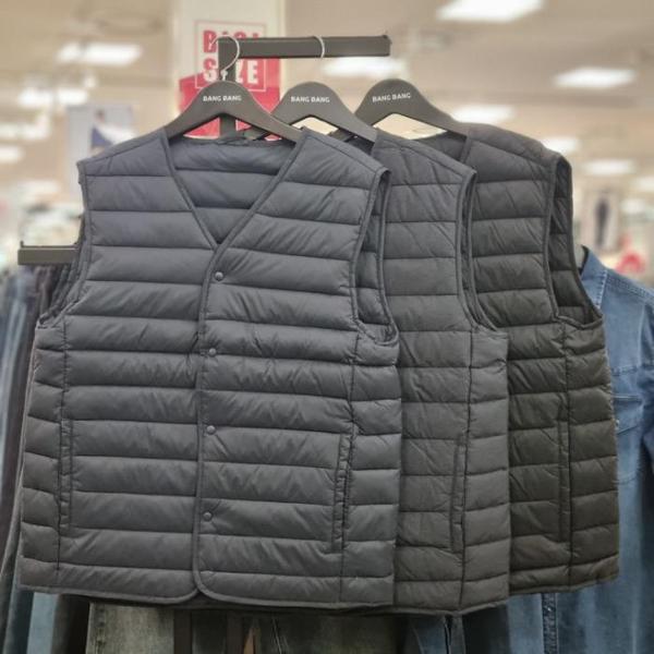 HC21 ビッグサイズ Vネック グース軽量ベスト BEY724 (S42517644)