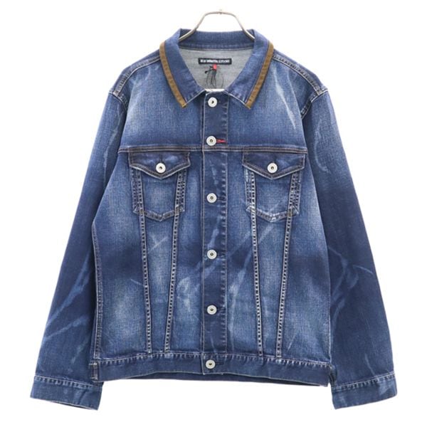 新品 ブルーモンスタークロージング デニムジャケット L BLUE MONSTER CLOTHING ストレッチ Gジャン メンズ