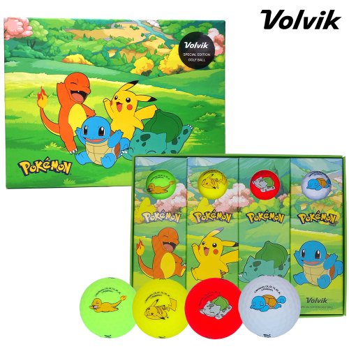 ポケモンピカチュウとなかまたち ビビッド3ピース ゴルフボール 12球