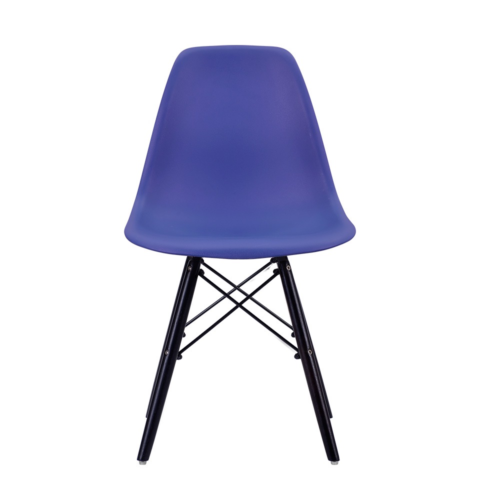 【迅速な出荷/2211】【2脚セット】【ネービーブルー座面＆ダークブラウン脚】イームズチェア リプロダクト ダイニングチェア ダイニングチェアー イームズチェア DSW eames イームズ チェアー