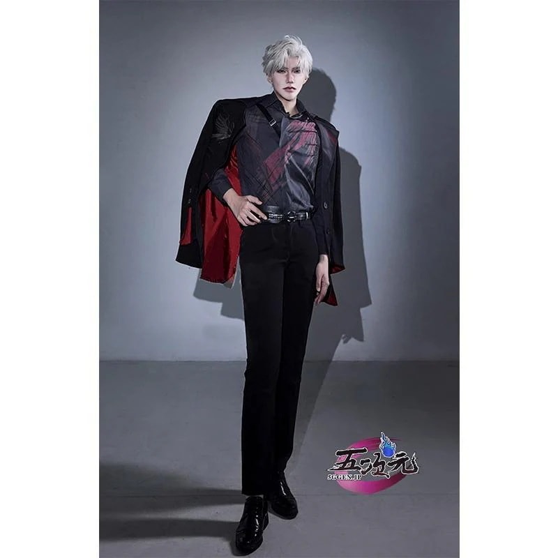 【最安値挑戦】五次元　恋と深空　コスプレ　シン　心奪うセット　飽くなき略奪者　衣装　ウィッグ