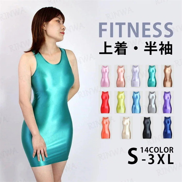 おしゃれ タイトスカート 競泳 コスチューム 【7月の新作特典】カラフルな16色水着 レオタ フィットネス 大きいサイズ 体型カバー セクシー UVカット 水着 女性 超光沢 レディース ノースリーブ