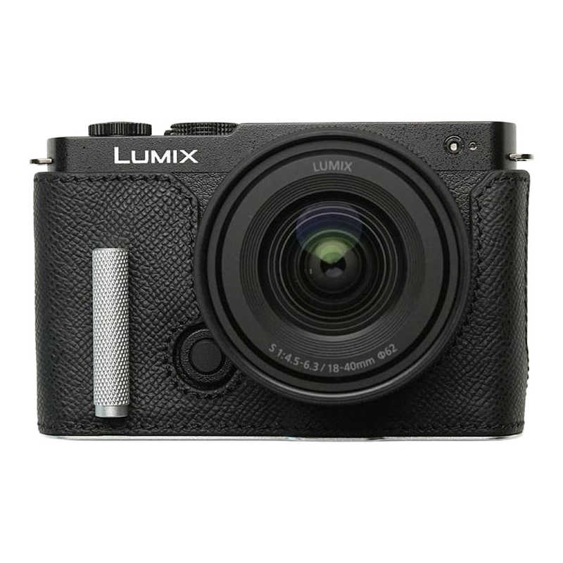 MR.STONE　Panasonic LUMIX S9用 本革ケース クラシック メタルグリップ付 ブラック　PTBH008