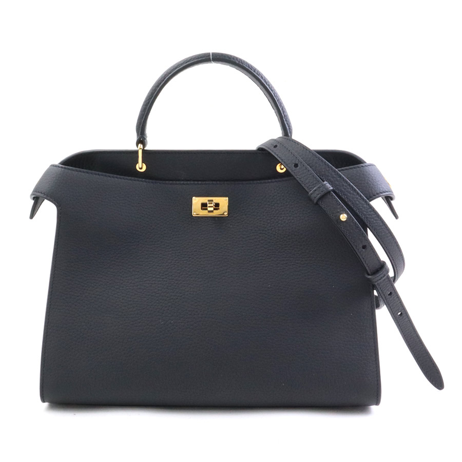 michino PARIS ミチノパリ ハンドバッグ ショルダーバッグ 限定品 ルテス スモール レザー ブラック ゴールド レディース r10745a