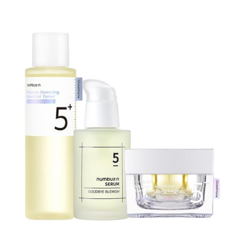 5番 人気 3点 セット(ビタ水液 エッセンシャル トナー 200ml + くすみ別れセラム 50ml + 跡トーニング レーザークリーム 50ml) / 韓国 人気 ブライトニング スキンケアセット