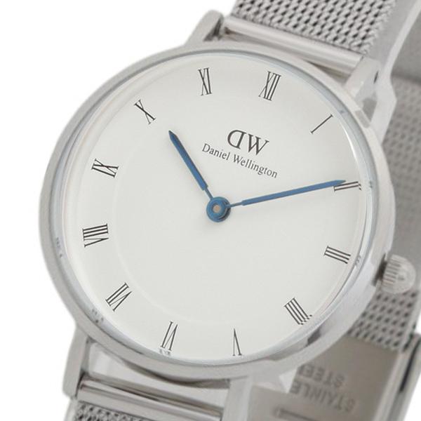ダニエルウェリントン DANIEL WELLINGTON Petite Roman Numerals Sterling 28 DW00100684 腕時計 レディース ホワイト クオーツ シルバー