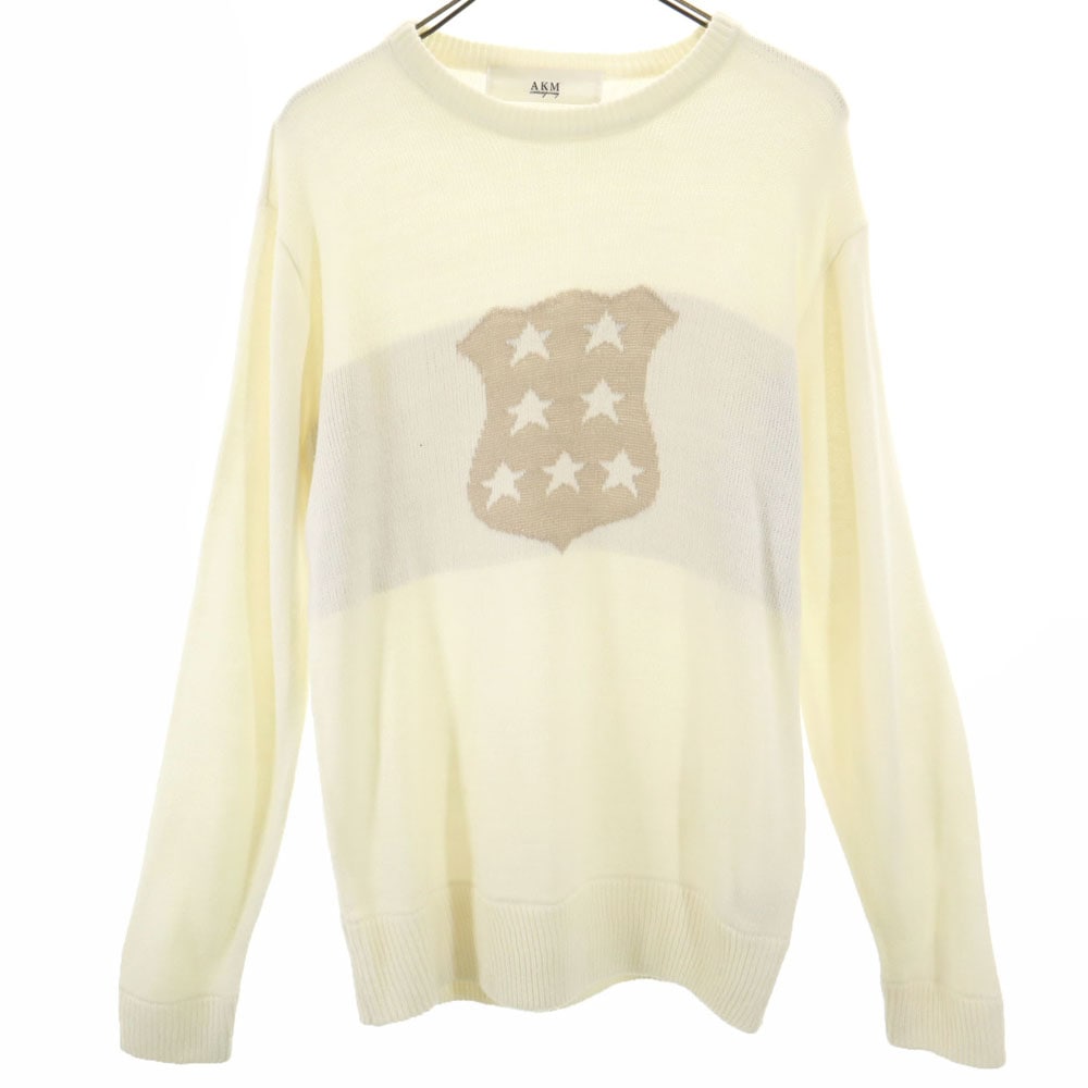 長袖 セーター L ホワイト ニット メンズ