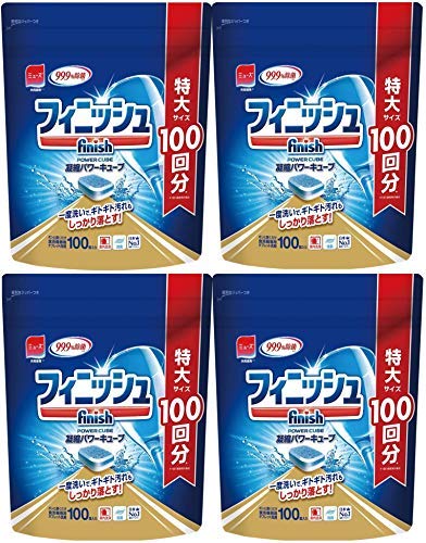 食洗機 洗剤 フィニッシュ タブレット パワーキューブ L 100個×4(400回分)