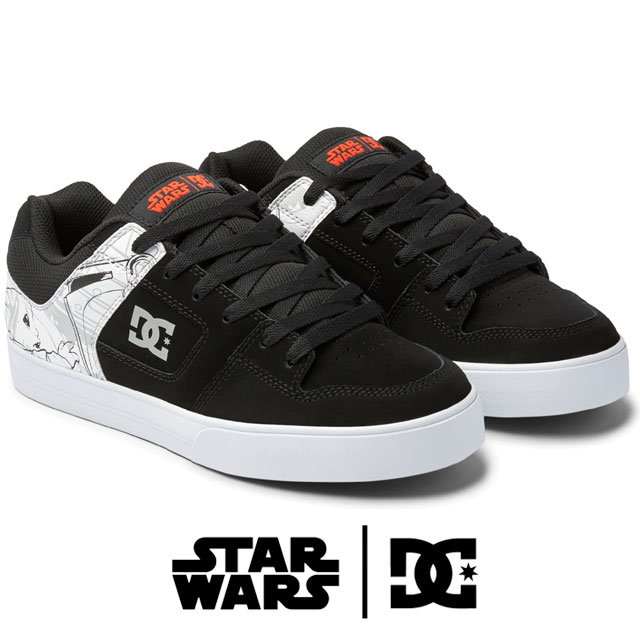 ディーシーシューズ DC SHOES メンズ スニーカー スターウォーズ SW ピュア コラボモデル ローカット カジュアルシューズ DM232120 XKWS ブラック/ホワイト/グレー 靴