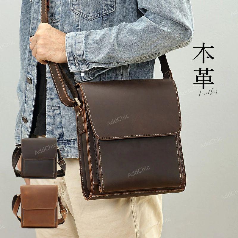 2枚購入で200円OFF 本革メッセンジャーバッグ 大容量 斜めがけバッグ メンズ ショルダーバッグ 鞄 大きめ ビジネスバッグ 通勤バッグ 斜め掛けバッグ 通勤 出張 旅行 カジュアルストアをフォロ 8,223円