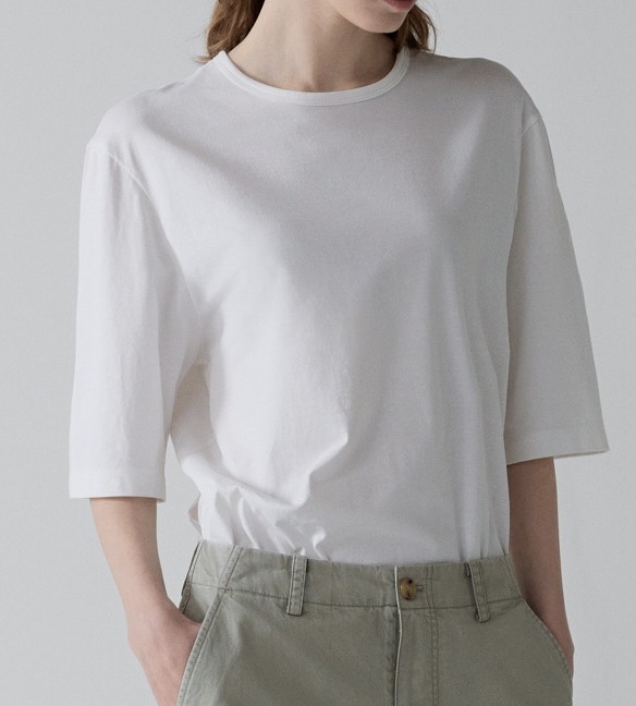 ファサードパターン Cotton Regular T-shirt Off white 7,770円