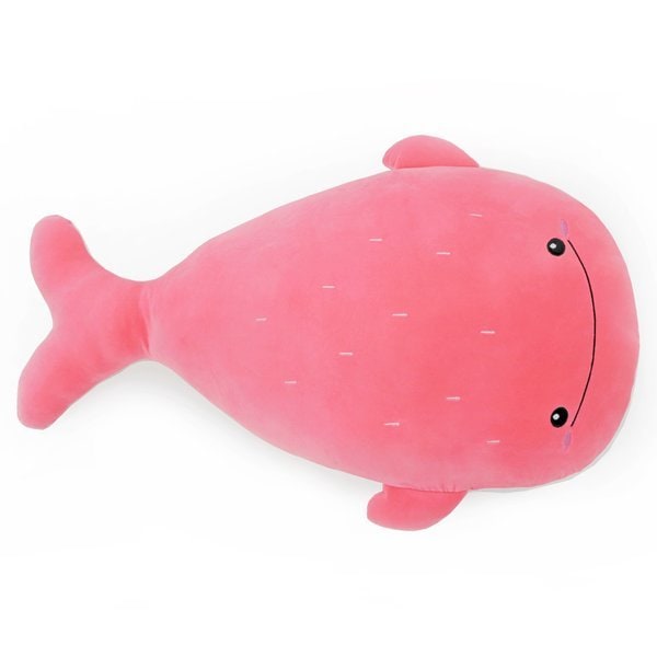 ふわふわモチ ボディピロー 大型モチクッション 100cm 赤ちゃん ジンベイザメ(ピンク) ぬいぐるみ動物ぬいぐるみ