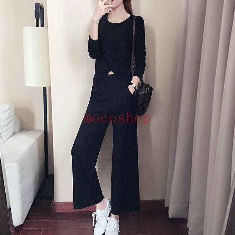 カジュアル 2点セット 結婚式 披露宴 長袖 大きいサイズ 二次会 春 夏 上下セット スーツパンツ レディース セットアップ