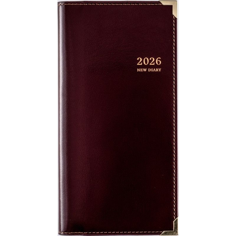 （まとめ買い）高橋書店 2026年 手帳 No.81 ニューダイアリー3 手帳判 週間レフト式＆月間ブロック式 ワイン [x3]