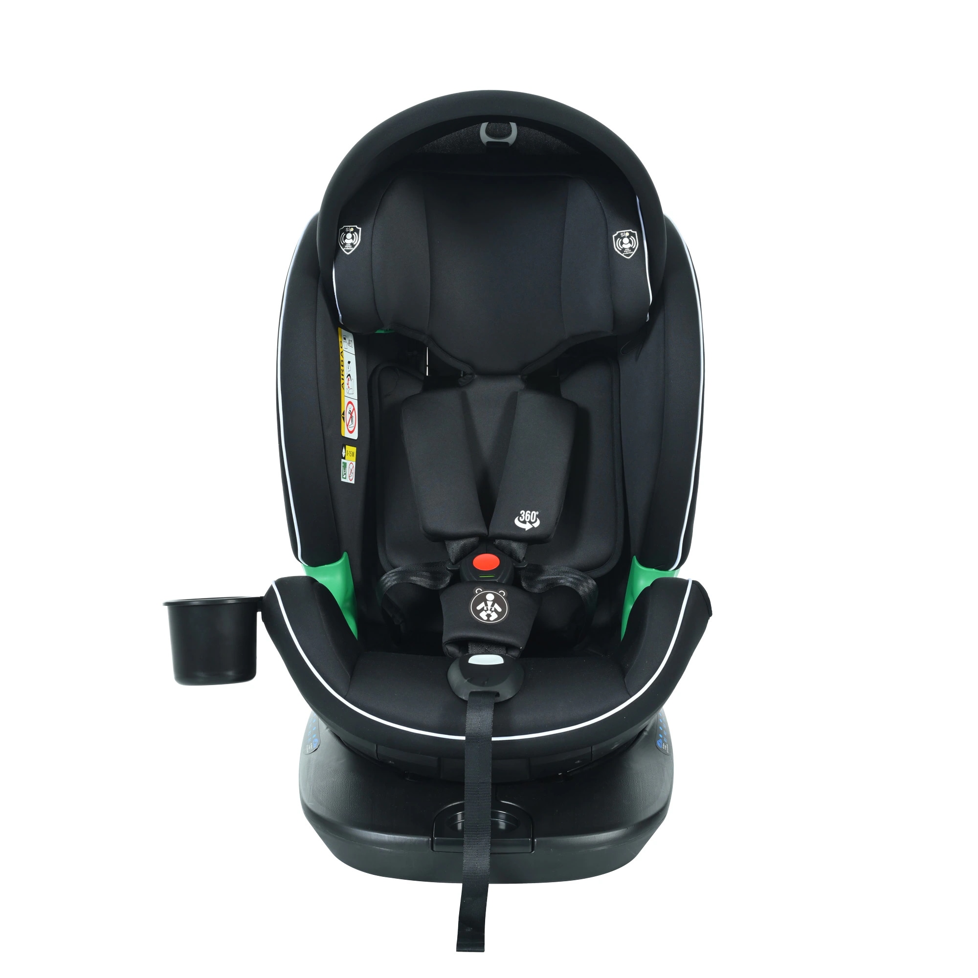 【急速出荷!】【トップテザータイプ】チャイルドシート 新生児 ISOFIX 0歳～12歳 360度回転式 40～150cm ジュニアシート 調節可能 洗える キャノピー付き ベビーシート ドリンクホル