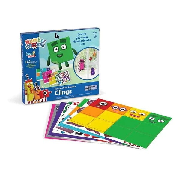 94746 Numberblocks Reusable Clings ナンバーブロックス クリングス くり返し使えるキャラクターシート