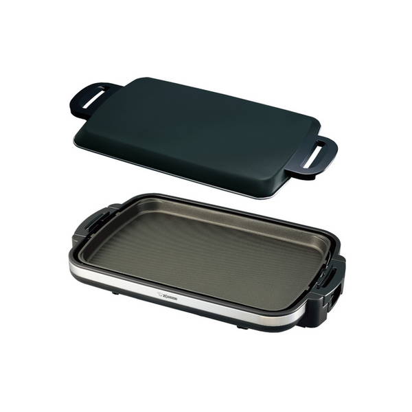 ホットプレート 大型 横長ワイド48cm 象印 遠赤トリプルチタンセラミックコート 平面プレート ブラック