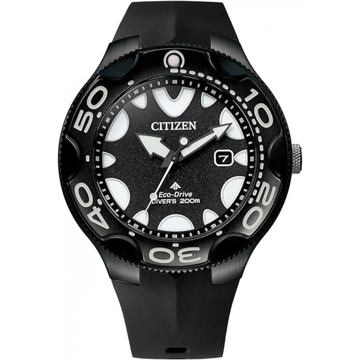 シチズン CITIZEN プロマスター PROMASTER オルカ ブラック BN0235-01E メンズ ウォッチ 腕時計 エコドライブ BN0230-04E 防水cm　裏貼りなし 上敷 ラグ 水