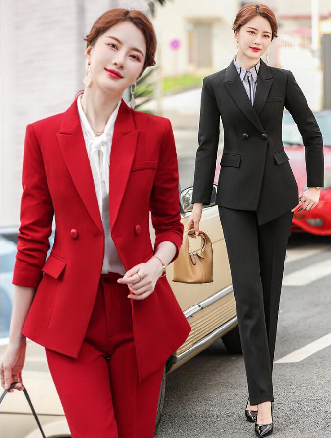 洗えるスーツ2点セットスーツ ビジネス 長袖ジャケット+パンツ フォーマル 通勤 OL オフィス 制服 春秋冬 着痩せ 20代30代40代 ママ 面接 パンツスーツ S/M/L/XL/2XL/3XL/