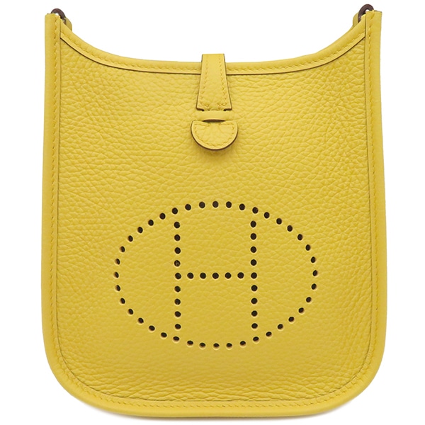 エルメス HERMES ショルダーバッグ エヴリンTPM トリヨンクレマンス サン シルバー金具 新品 未使用 黄色 W刻印（2024年製） 【箱】【中古】