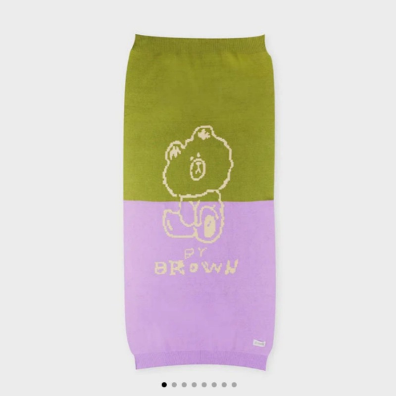 メイドバイ ブラウン ニット 毛布