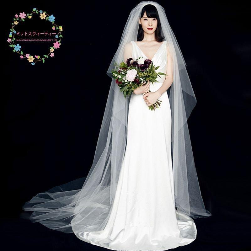 韓国ファッション前撮り Aラインドレス 花嫁 ワンピース トレーン 結婚式 ロングドレス ウエディングドレス ウエディングドレス シンプル ブライダル ノースリーブ 白 二次会