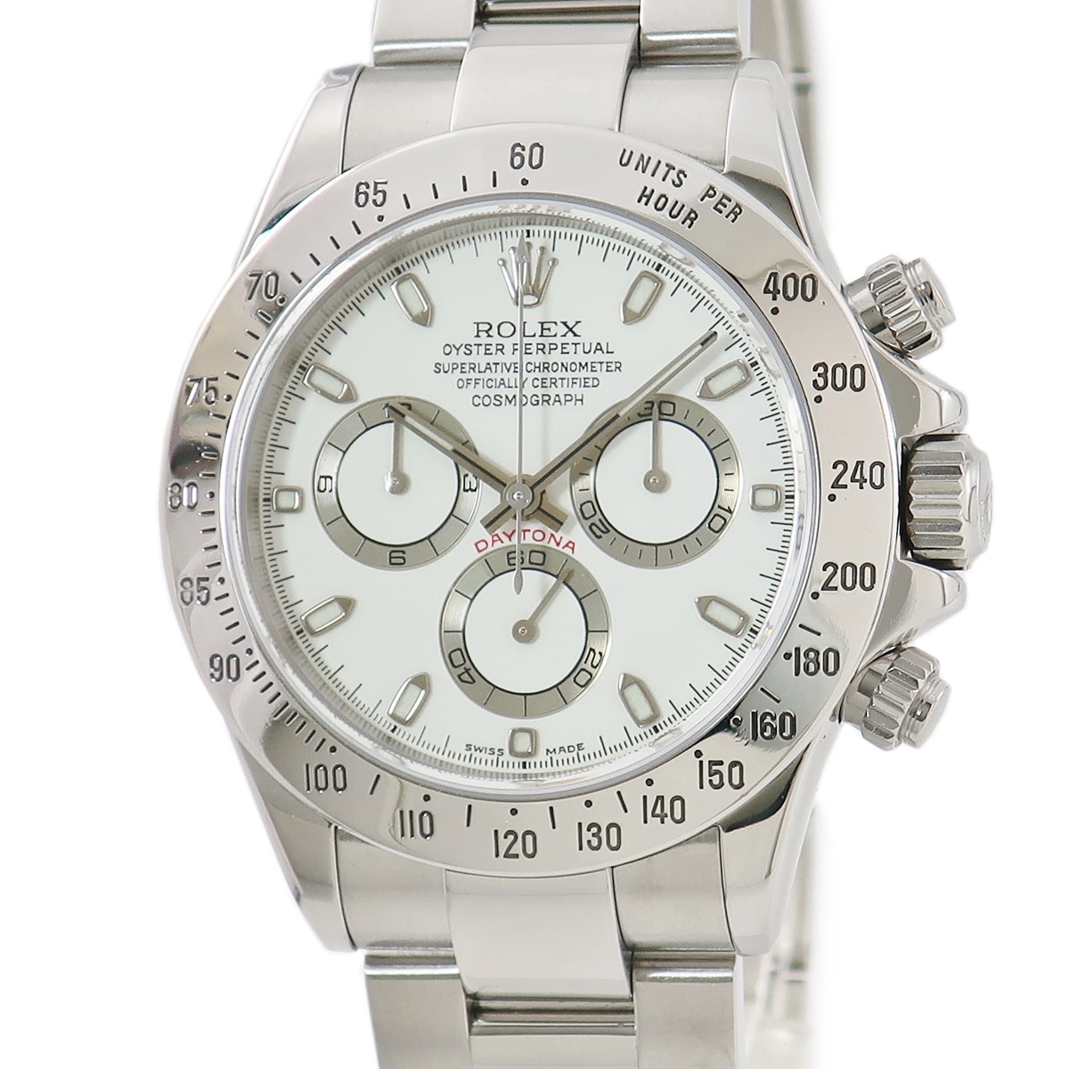 コスモグラフ デイトナ 116520 自動巻き メンズ P番 アイボリー 3年保証