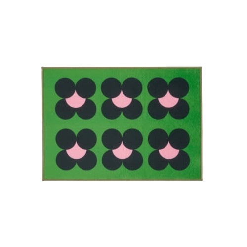 ウェルカムマット MEMORY FLOWER GREEN 70×50cm／ふわふわタッチ 5,311円